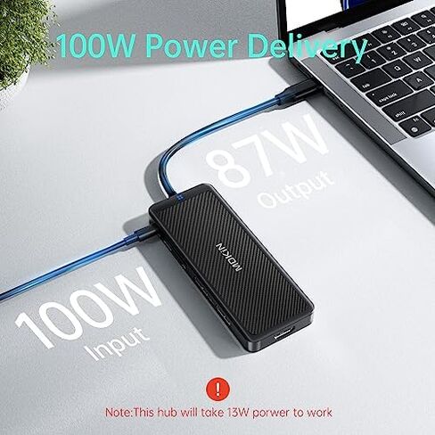 Laptop Docking Station Dual Monitor, USB C Hub 3 Monitors with 2 HDMI, DisplayPort, VGA, PD Charging, USB A&C 2.0 Ports, MOKiN Multi Monitors Adapter for Dell/HP/Lenovo in Saudi Arabia