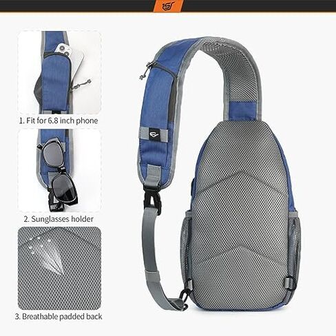 SKYSPER Sling Bag Crossbody Backpack - Chest Shoulder Cross Body Bag Travel Hiking Casual Daypack for Women Men(Army Green) in Saudi Arabia