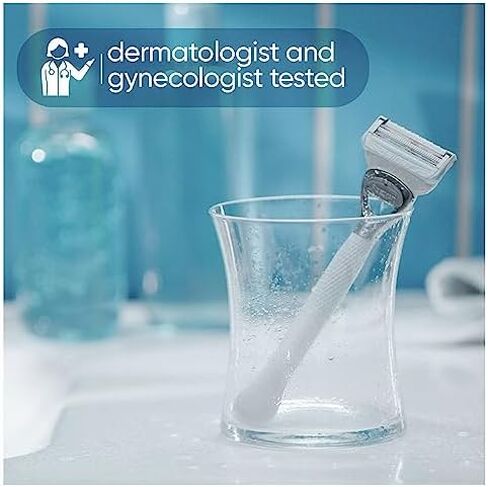 مجموعة الحلاقة جيليت فينوس لشعر وبشرة العانة للنساء، 1 مقبض فينوس، 2 شفرات حلاقة بديلة، منظف 2 في 1 وجل حلاقة للنساء 190 مل، مصل مهدئ يومي للعناية الحميمة 50 مل in Kuwait