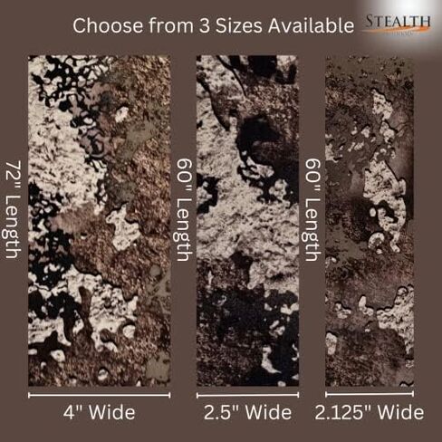 Stealth Strips® Strata Camo Silencing Tape | Self Adhesive Silencing Fabric | Great for Quieting All of Your Metal Hunting Gear and Accessories | (2" X 60" Roll) (Strata Camo, 2" Wide) in Kuwait