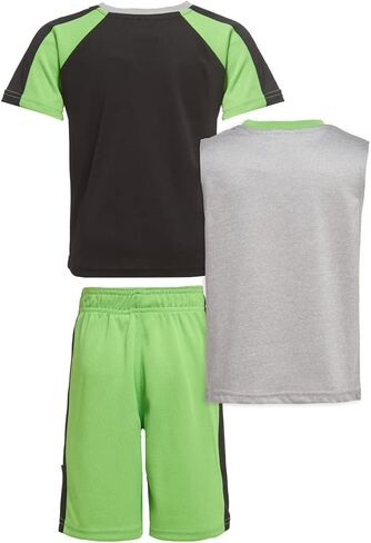 Minecraft Boys Creepers 3 Piece T-Shirt Tank Top Short Set in Kuwait