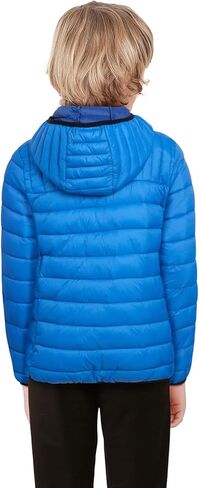URBAN REPUBLIC Boys’ Foldable Hooded Jacket – Insulated Weather Resistant Bubble Puffer Windbreaker Coat for Boys Sizes 4-20 in Kuwait