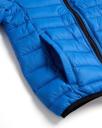 URBAN REPUBLIC Boys’ Foldable Hooded Jacket – Insulated Weather Resistant Bubble Puffer Windbreaker Coat for Boys Sizes 4-20 in Kuwait