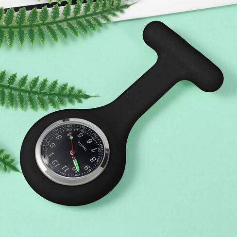 alladaga Set of 3 Nurse Fob Watches, Silicone Doctor Pocket Lapel Clip On Watches Gift in Kuwait