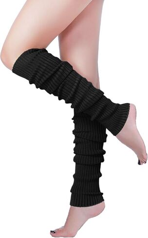 v28 Long Leg Warmer, Women’s Men 80s Party Ribbed Knit Dance Sports in Kuwait
