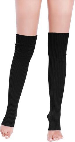 v28 Long Leg Warmer, Women’s Men 80s Party Ribbed Knit Dance Sports in Kuwait