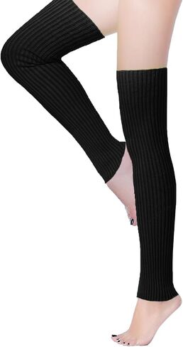 v28 Long Leg Warmer, Women’s Men 80s Party Ribbed Knit Dance Sports in Kuwait