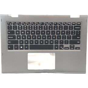 Ebid-Dealz Replacement for Silver Palmrest & US Keyboard Dell Inspiron 13 5368 5378 JCHV0 CN-0XFM9G 0XFM9G XFM9G in Kuwait
