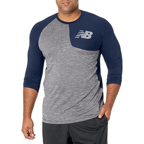 New Balance Men's Baseball Assymetric Left 3/4 Sleeve in Kuwait