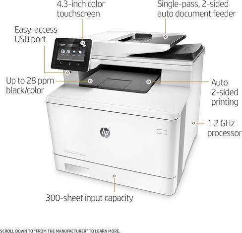 HP CF378A Color Laserjet Pro MFP M477fdn, Copy/Fax/Print/Scan in Saudi Arabia