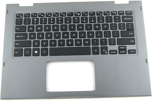Ebid-Dealz Replacement for Silver Palmrest & US Keyboard Dell Inspiron 13 5368 5378 JCHV0 CN-0XFM9G 0XFM9G XFM9G in Saudi Arabia