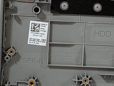 Ebid-Dealz Replacement for Silver Palmrest & US Keyboard Dell Inspiron 13 5368 5378 JCHV0 CN-0XFM9G 0XFM9G XFM9G in Saudi Arabia