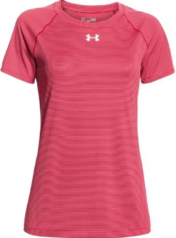 Under Armour Women's Performance Stripe Tech Locker Tee T-Shirt Colors 1276212 in Saudi Arabia