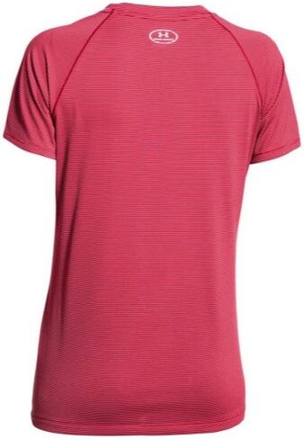 Under Armour Women's Performance Stripe Tech Locker Tee T-Shirt Colors 1276212 in Saudi Arabia