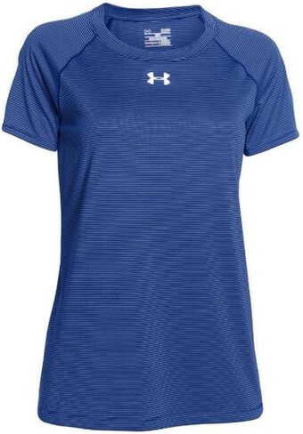 Under Armour Women's Performance Stripe Tech Locker Tee T-Shirt Colors 1276212 in Saudi Arabia