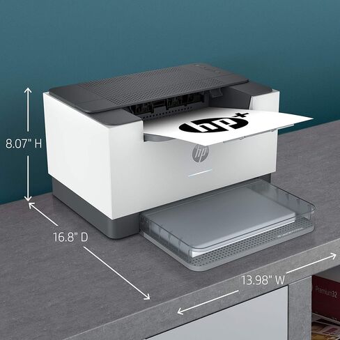 طابعة HP LaserJet M209dwe اللاسلكية بالأبيض والأسود مع HP+ وخراطيش مجانية لمدة 6 أشهر (6GW62E) in Kuwait