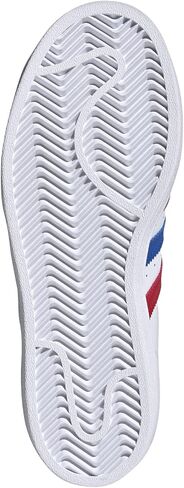 حذاء رياضي Adidas Originals Superstar، أبيض/أزرق/قرمزي، 3.5 US للجنسين للأطفال الصغار in Saudi Arabia