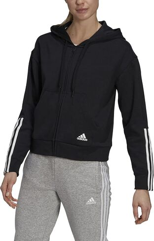 adidas Women's Essentials Loose-Cut 3-Stripes Full-Zip Hoodie in Saudi Arabia