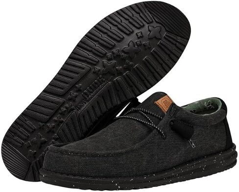 Hey Dude Men's Wally Canvas | Men's Loafers | Men's Slip On Shoes | Comfortable & Light-Weight in Saudi Arabia