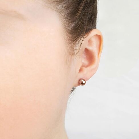 14K Gold Ball Stud Earrings - Assorted Colors, Sizes, Sets and Type of Clasp - Available in 3-Pair, 1-Pair and Singles in Kuwait