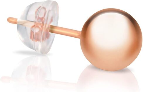 14K Gold Ball Stud Earrings - Assorted Colors, Sizes, Sets and Type of Clasp - Available in 3-Pair, 1-Pair and Singles in Kuwait