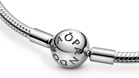 PANDORA Jewelry Moments Snake Chain Charm Sterling Silver Necklace, 19.7", No Box in Saudi Arabia