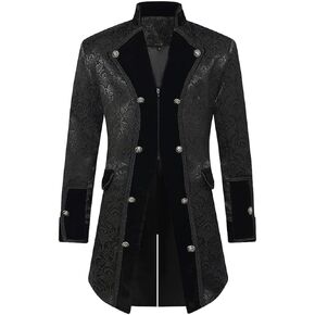 TZMAPU Men's Steampunk Vintage Long Tailcoat Jacket Gothic Victorian Coat Costume in Saudi Arabia