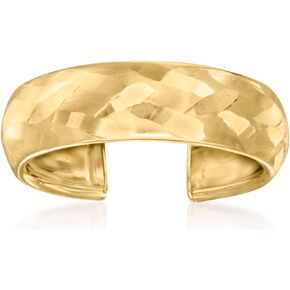 Canaria 10kt Yellow Gold Satin and Polished Toe Ring in Kuwait