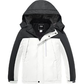 ZSHOW Boys' Waterproof Ski Jacket Windbproof Hooded Mountain Sportswear Outdoor Raincoat