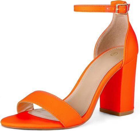 COASIS Women's Chunky Block Heels Open Toe Ankle Strap 3.5 Inch Heeled Sandals in Saudi Arabia