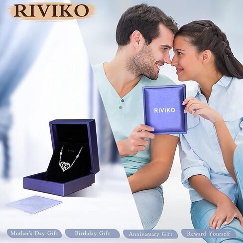 RIVIKO Heart Initial Bracelets for Women, 925 Sterling Silver Dainty Letter Bracelets , Personalized Initial Charm Alphabet Jewelry Valentines Christmas Anniversary Mother’s Day Birthday Graduation Gifts for Women Girls Her Mom Wife Lady in Kuwait