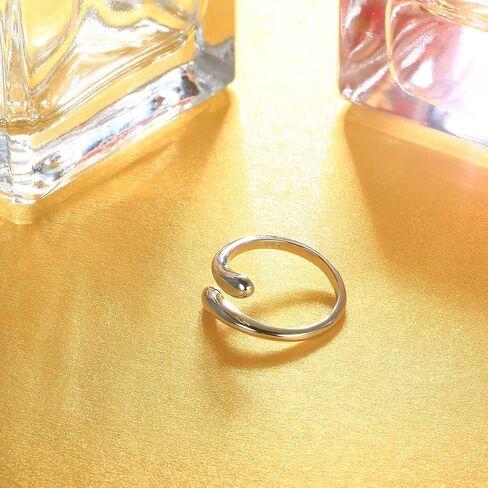 Milacolato 925 Sterling Silver Toe Rings for Women 18K White Gold Plated Arrow Heart Infinity Vintage Celtic Knot Teardrop Daisy Flower Stylish Toe Rings Adjustable Toe Band Rings Summer Beach Foot Jewelry in Kuwait