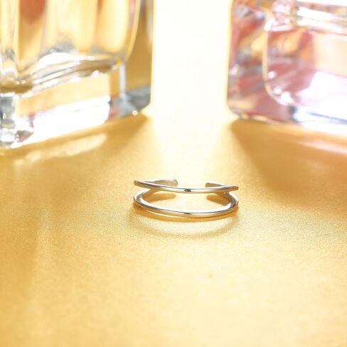 Milacolato 925 Sterling Silver Toe Rings for Women 18K White Gold Plated Arrow Heart Infinity Vintage Celtic Knot Teardrop Daisy Flower Stylish Toe Rings Adjustable Toe Band Rings Summer Beach Foot Jewelry in Kuwait