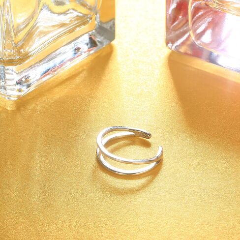 Milacolato 925 Sterling Silver Toe Rings for Women 18K White Gold Plated Arrow Heart Infinity Vintage Celtic Knot Teardrop Daisy Flower Stylish Toe Rings Adjustable Toe Band Rings Summer Beach Foot Jewelry in Kuwait