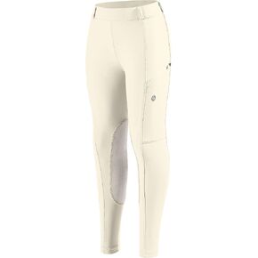 SANTINY Girls Horse Riding Pants with Zipper Pockets Kids Stretchy Equestrian Breeches Knee-Patch Youth Schooling Tights in Kuwait