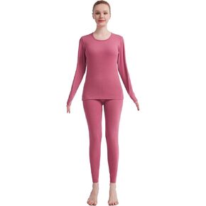 Thermal Underwear for Women Solid Ultra Soft Long John thermal Underwear Sets Base Layer for Women