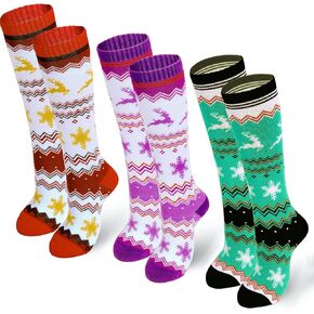 Ski Socks Kids 3 Pairs Warm Winter Snow Socks for Boys Girls Child Youth Skiing Snowboard Socks for 4-15 Year Old Children in Saudi Arabia