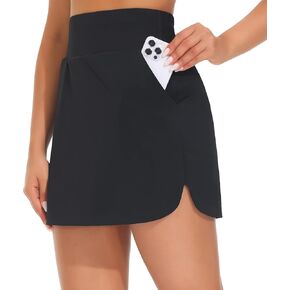 THE GYM PEOPLE Women's Golf Skort Tennis High Waist Lightweight Athletic Casual Skirts Built-in Shorts with 4 Pockets