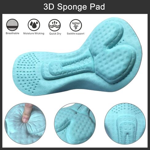 ملابس داخلية نسائية لركوب الدراجات من MUCUBAL سراويل داخلية مبطنة ثلاثية الأبعاد لركوب الدراجات MTB in Kuwait