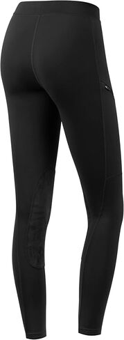 Willit Girls Horse Riding Pants Tights Kids Equestrian Breeches Knee-Patch Youth Schooling Tights Zipper Pockets in Kuwait