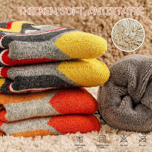 unenow Kids Knee-high Merino Wool Ski Socks 2 Pairs for Snowboarding Winter | Moisture-Wicking, Cushioning, Boys and Girls Thermal Warm Socks for Skiing, Skating, Hiking, Winter Cold Weather in Saudi Arabia