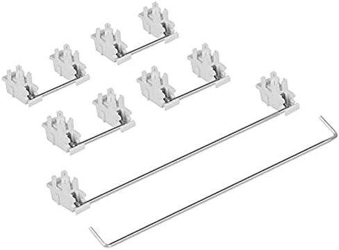 DUROCK White Plate Mount Stabilizers Compatible 60/87 Keyboard Kit in Saudi Arabia