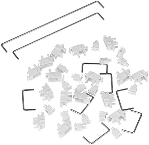 DUROCK White Plate Mount Stabilizers Compatible 60/87 Keyboard Kit in Saudi Arabia