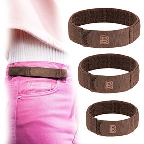 BeltBro For Women No Buckle Elastic Belt — (S, M, L) — Fits 1 Inch Belt Loops, Easy To Use