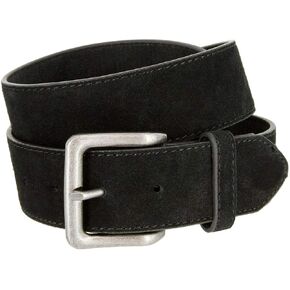 Belts.com Square or Oval Antique Buckle Casual Jean Suede Leather Belt 1-1/2"(38mm) or 1"(25mm) Wide in Saudi Arabia