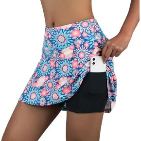 beroy Running Skirts Tennis Golf Skorts for Women - Women Workout Skirts with Pockets in Saudi Arabia