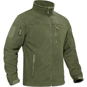 BIYLACLESEN Men's Fleece Jacket Military Tactical Softshell Jackets Warm Winter Coats Full Zip Fleece Hunting Jackets