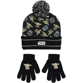 Star Wars Mandalorian Boy’s Cuff Beanie & Gloves Set in Saudi Arabia