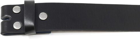 Leather Belt Strap with Smooth Grain Finish 1.5" Wide with Snaps in Kuwait