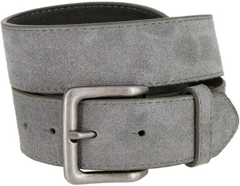 Belts.com Square or Oval Antique Buckle Casual Jean Suede Leather Belt 1-1/2"(38mm) or 1"(25mm) Wide in Kuwait